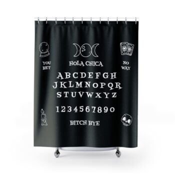 Gothic Ouija Board Hola Chica Shower Curtain