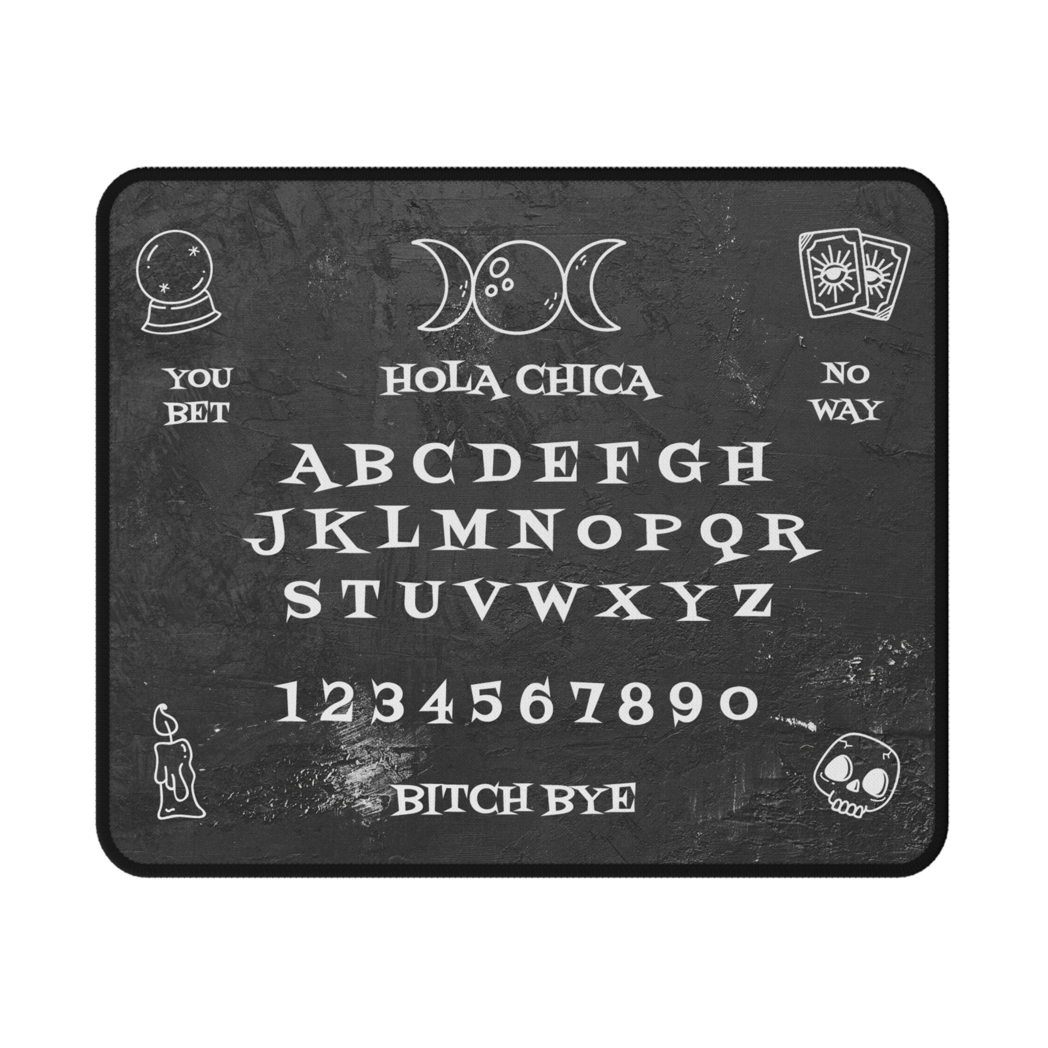 Ouija Board “Hola Chica” Non-Slip Gaming Mouse Pad - Image 3