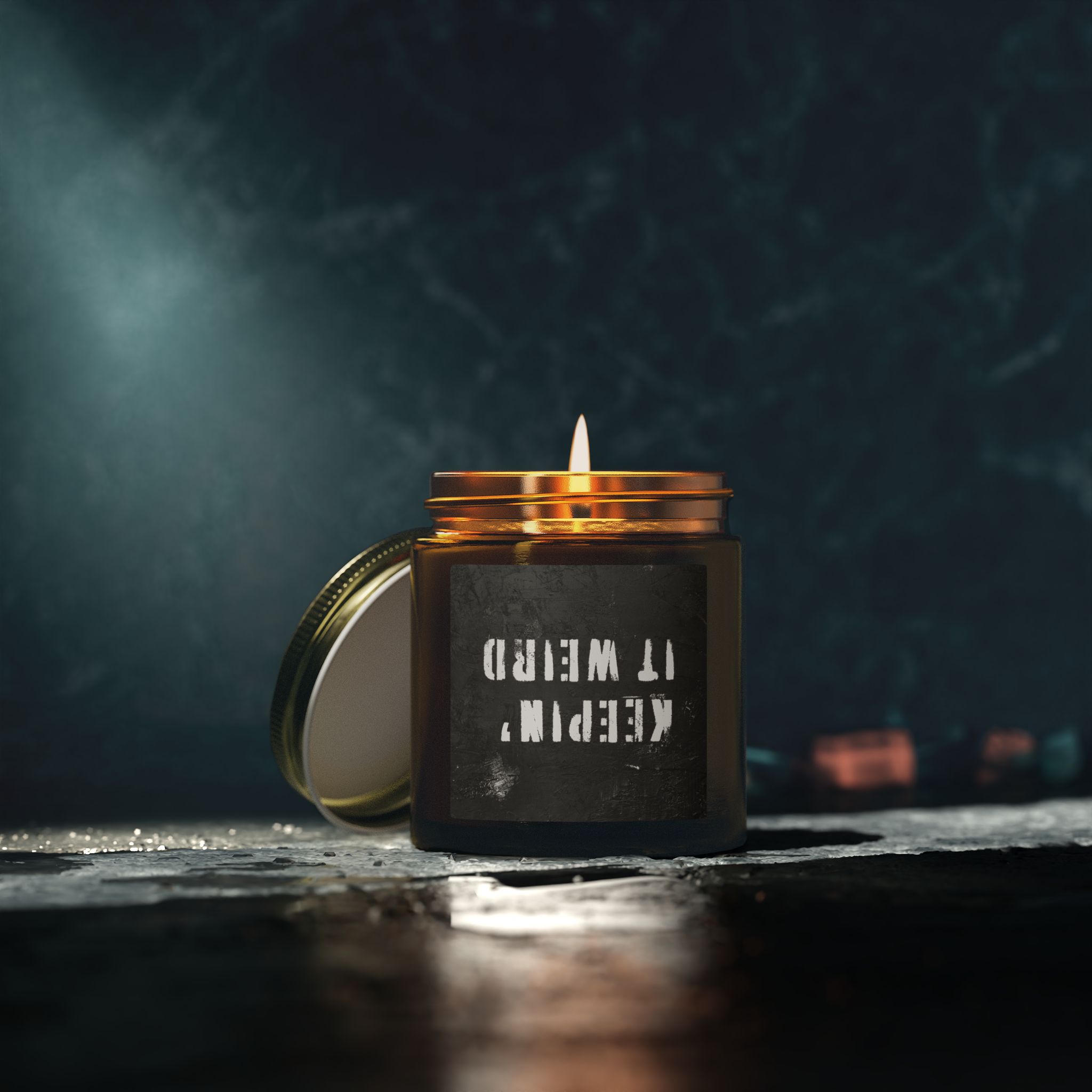 "Keepin' It Weird" Scented Candle - Image 6